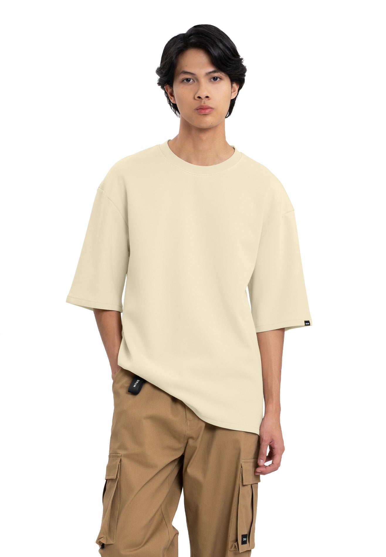 DRUM Select Classic Oversized Tee- Light Khaki