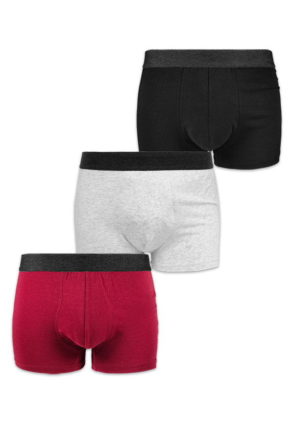 DRUM Waistband Trunks- Red (3 Pack)
