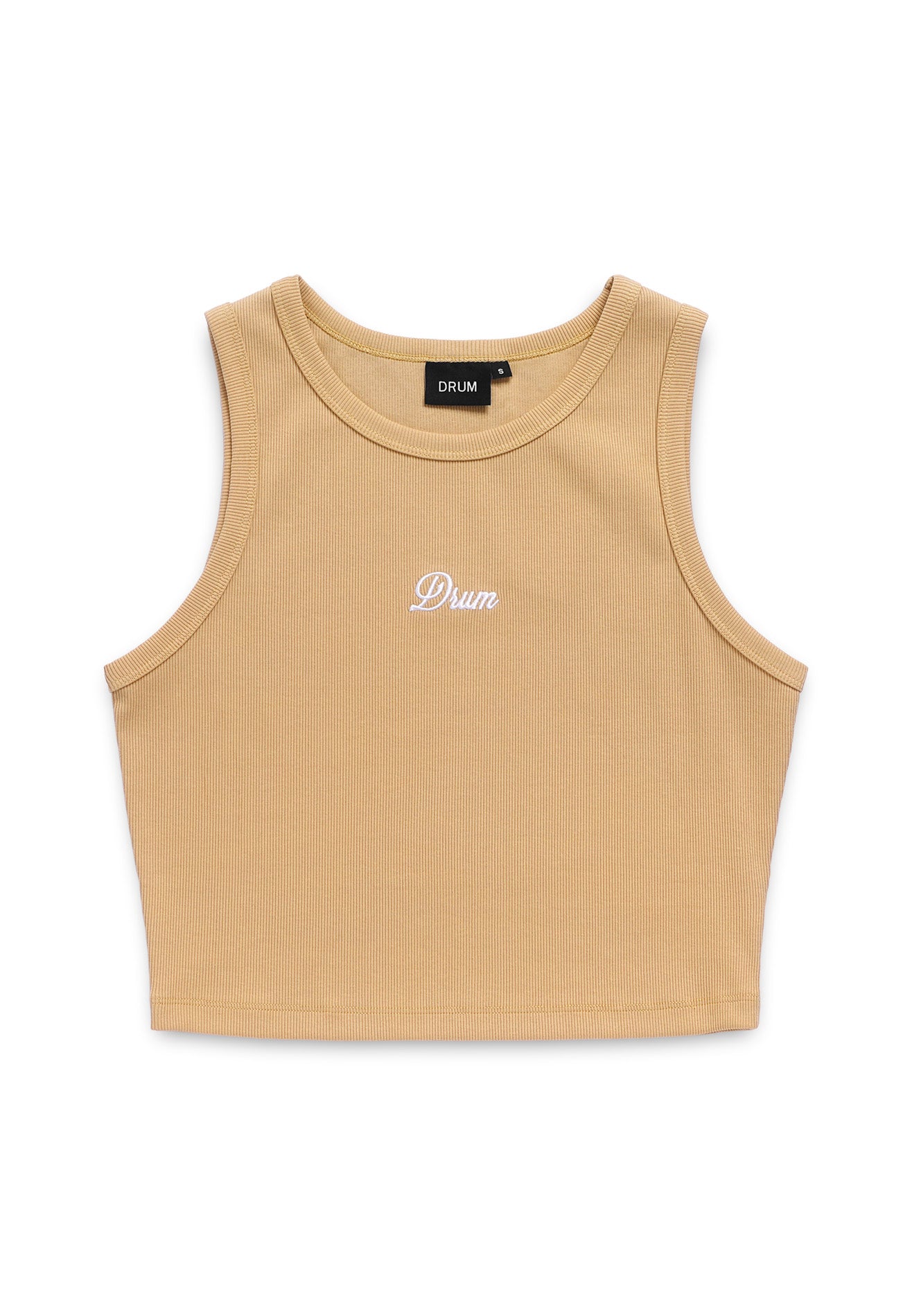 Select Ladies Tank Crop Top- Khaki