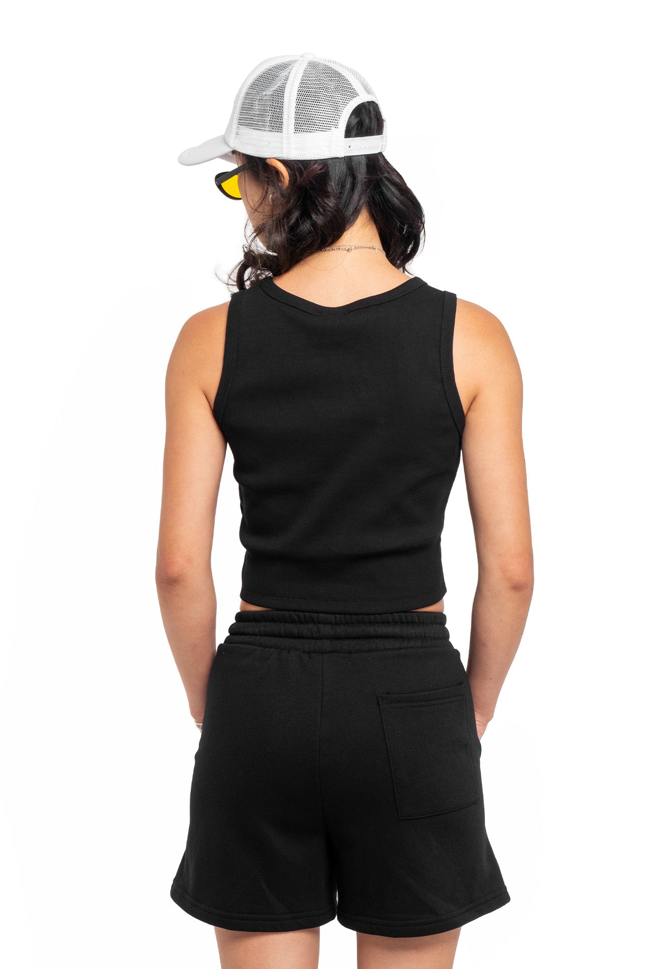 Select Ladies Tank Crop Top- Black