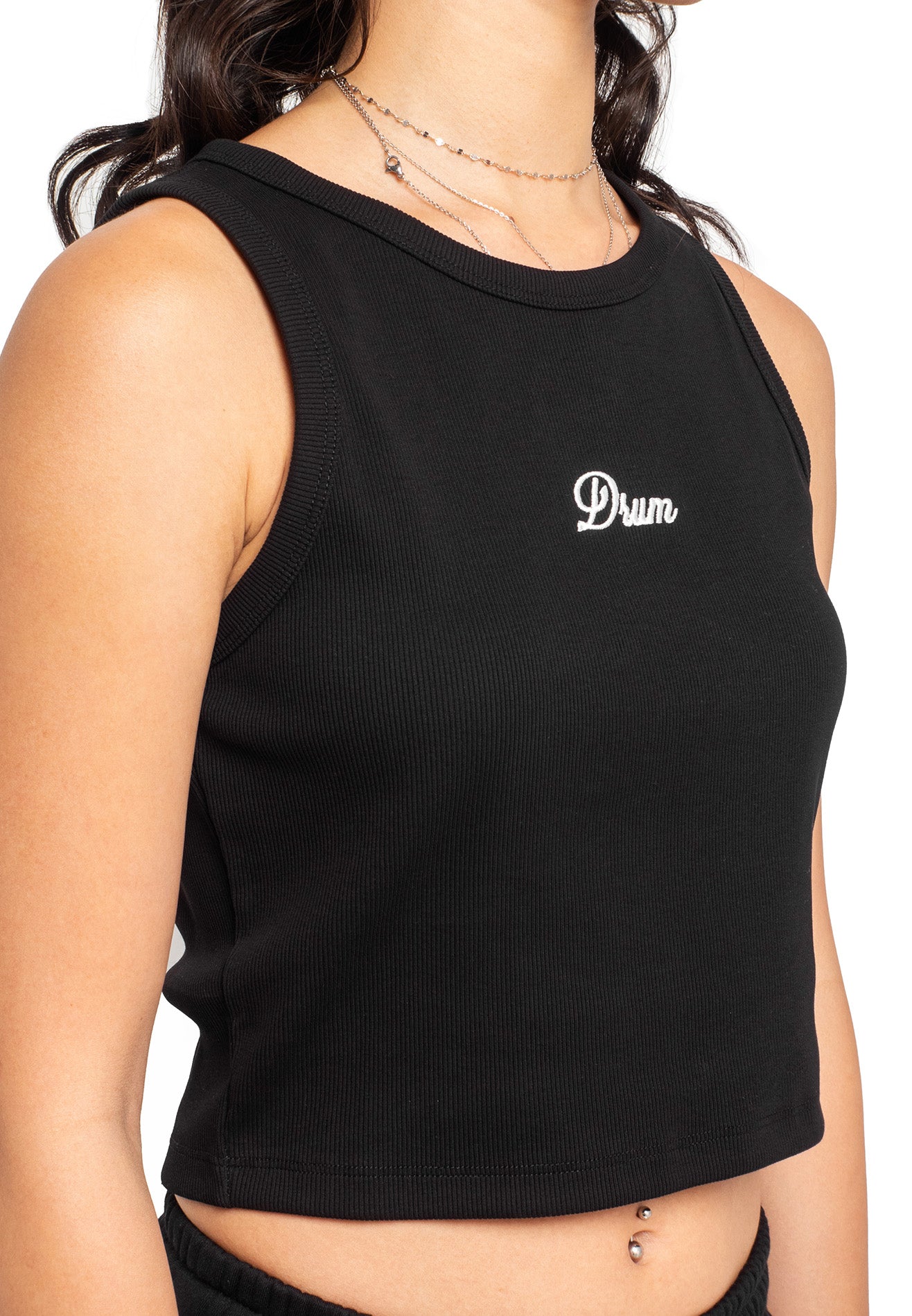 Select Ladies Tank Crop Top- Black