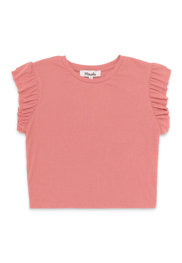 Flare Sleeveless Top- Pink