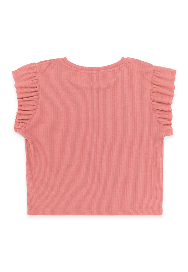 Flare Sleeveless Top- Pink