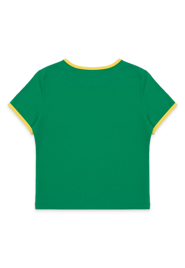 California Short Sleeve Top- Green