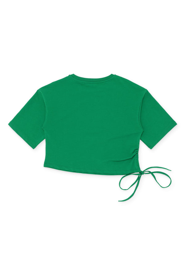 Queen NYC Single Side Drawstring Top- Green