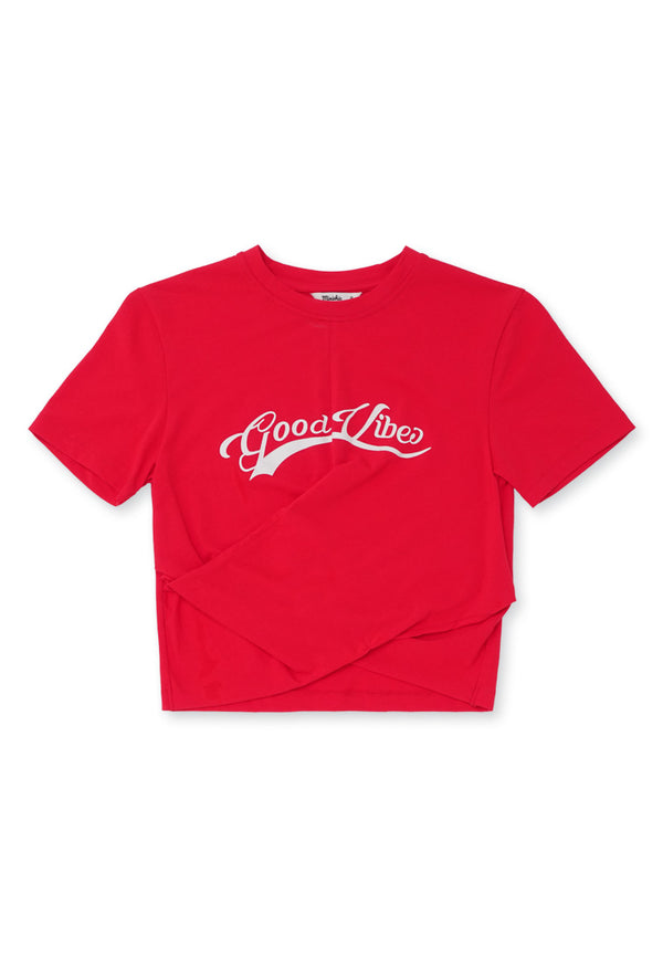 Good Vibes Tee -Red