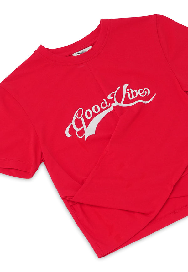 Good Vibes Tee -Red