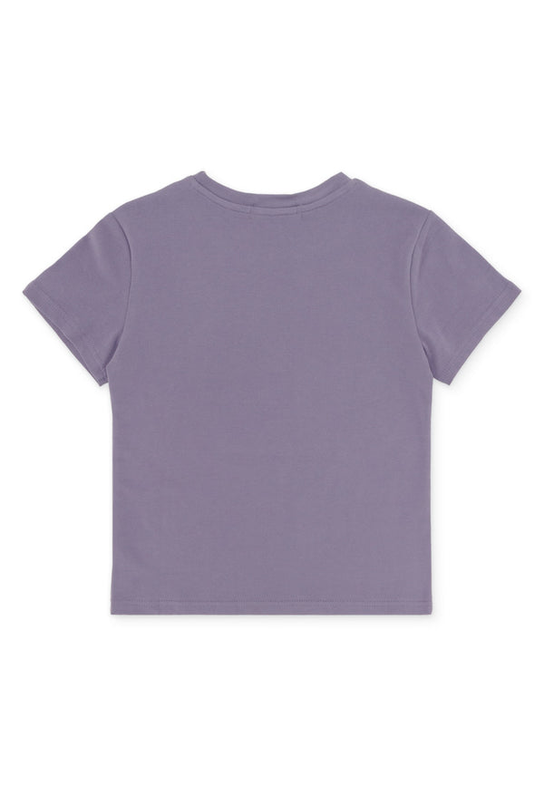 Comfy Basic Slim Fit T-shirt- Purple