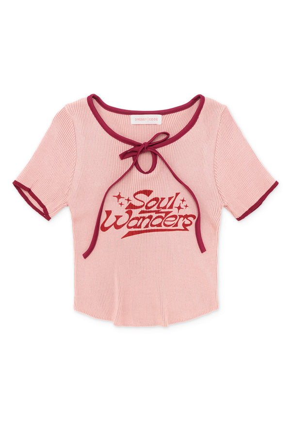 Soul Wonders Knit Top- Pink