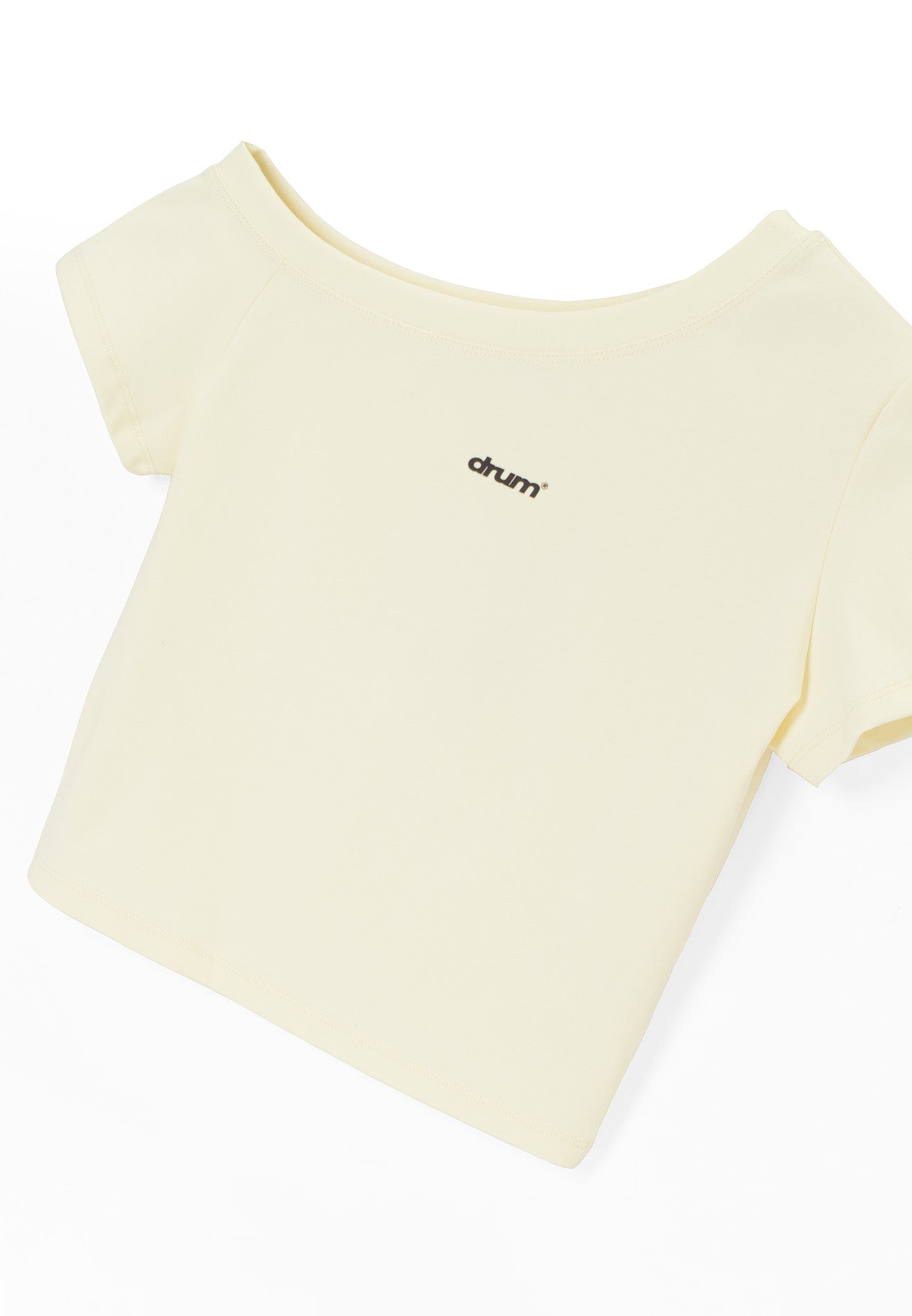DRUM E. Women Asymmetrical Neckline Top- Beige