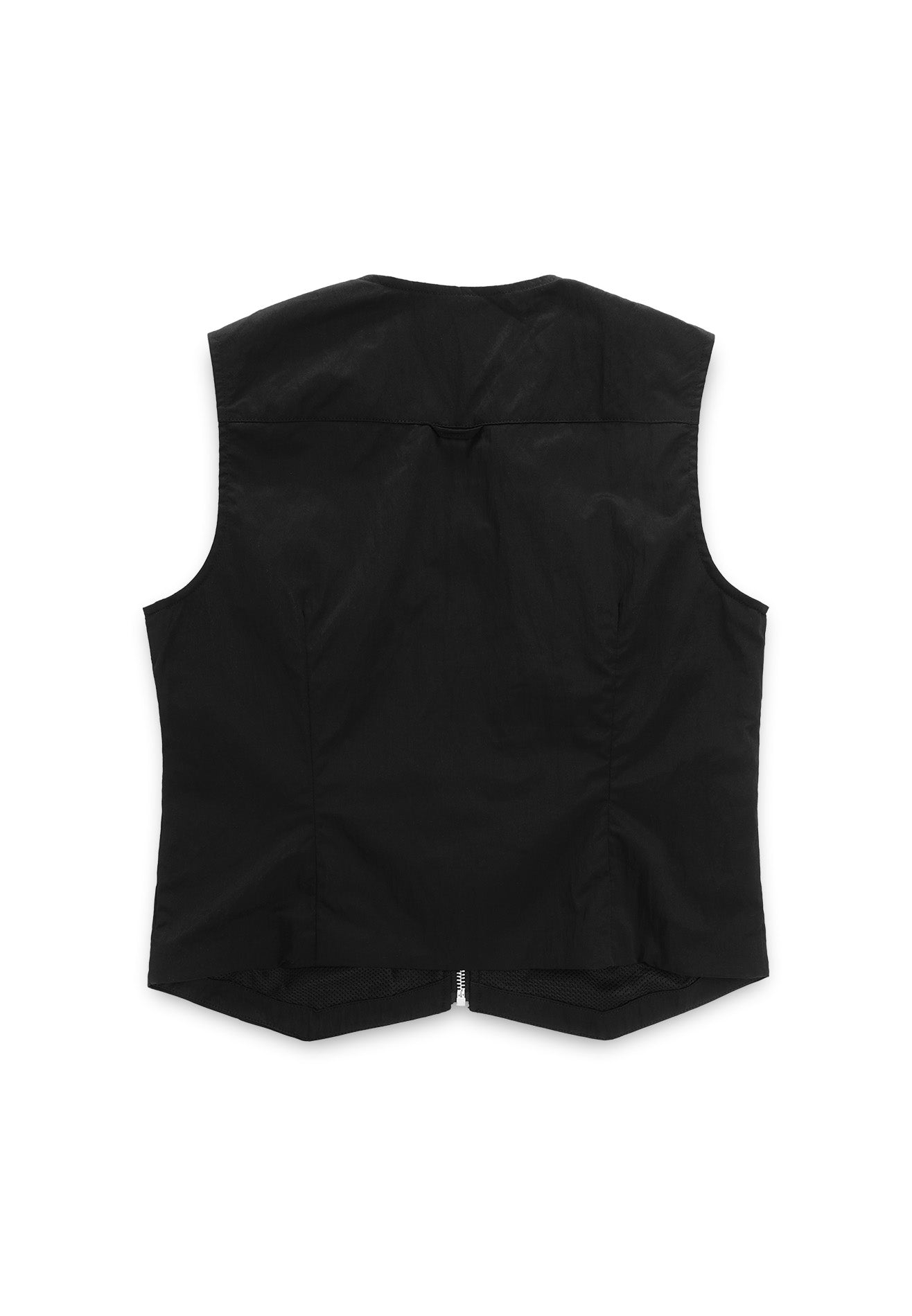 DRUM SELECT Women Full Zip Vest Top- Black