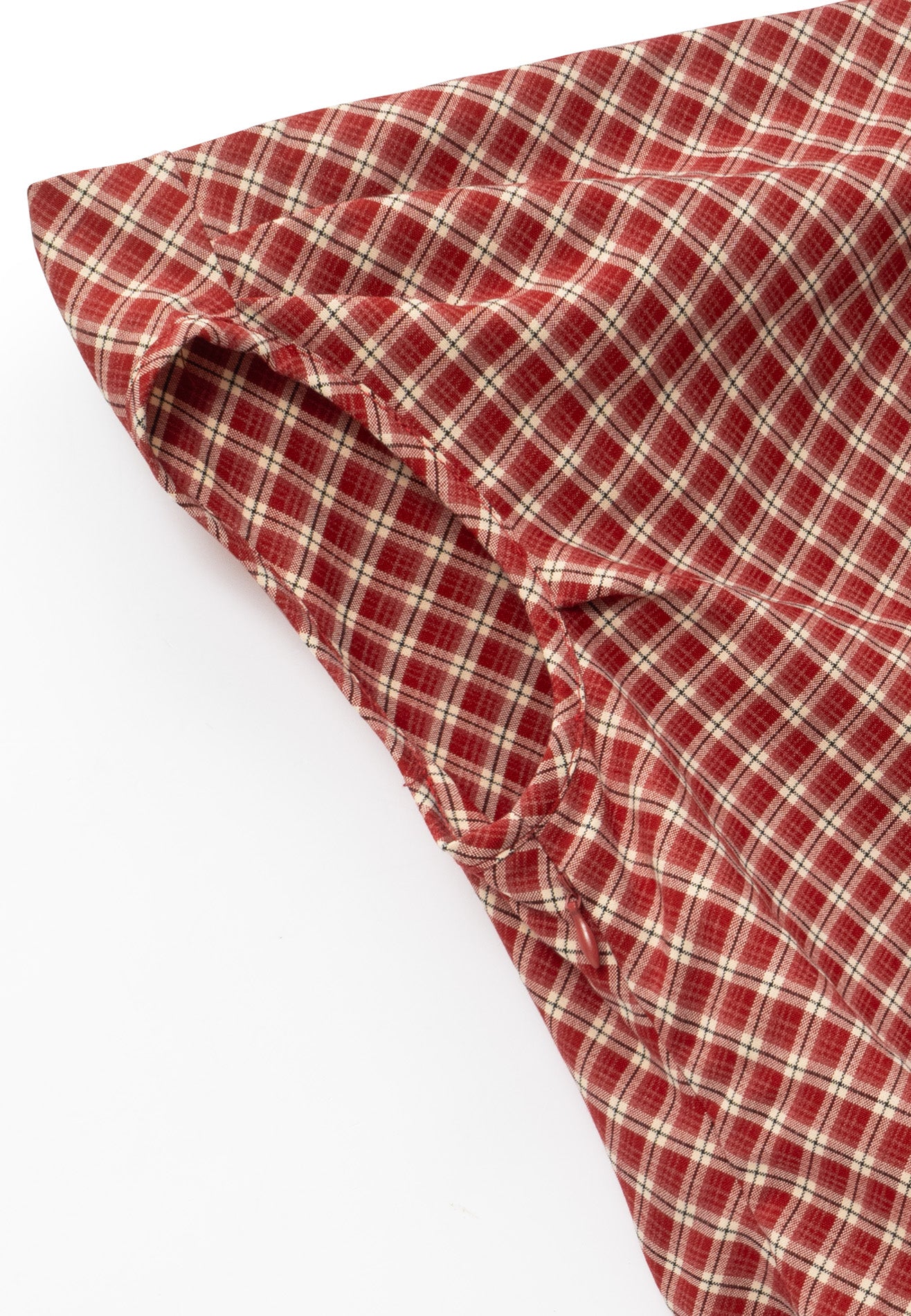 DRUM S. Women Checkmate Edition Off Shoulder Top- Red