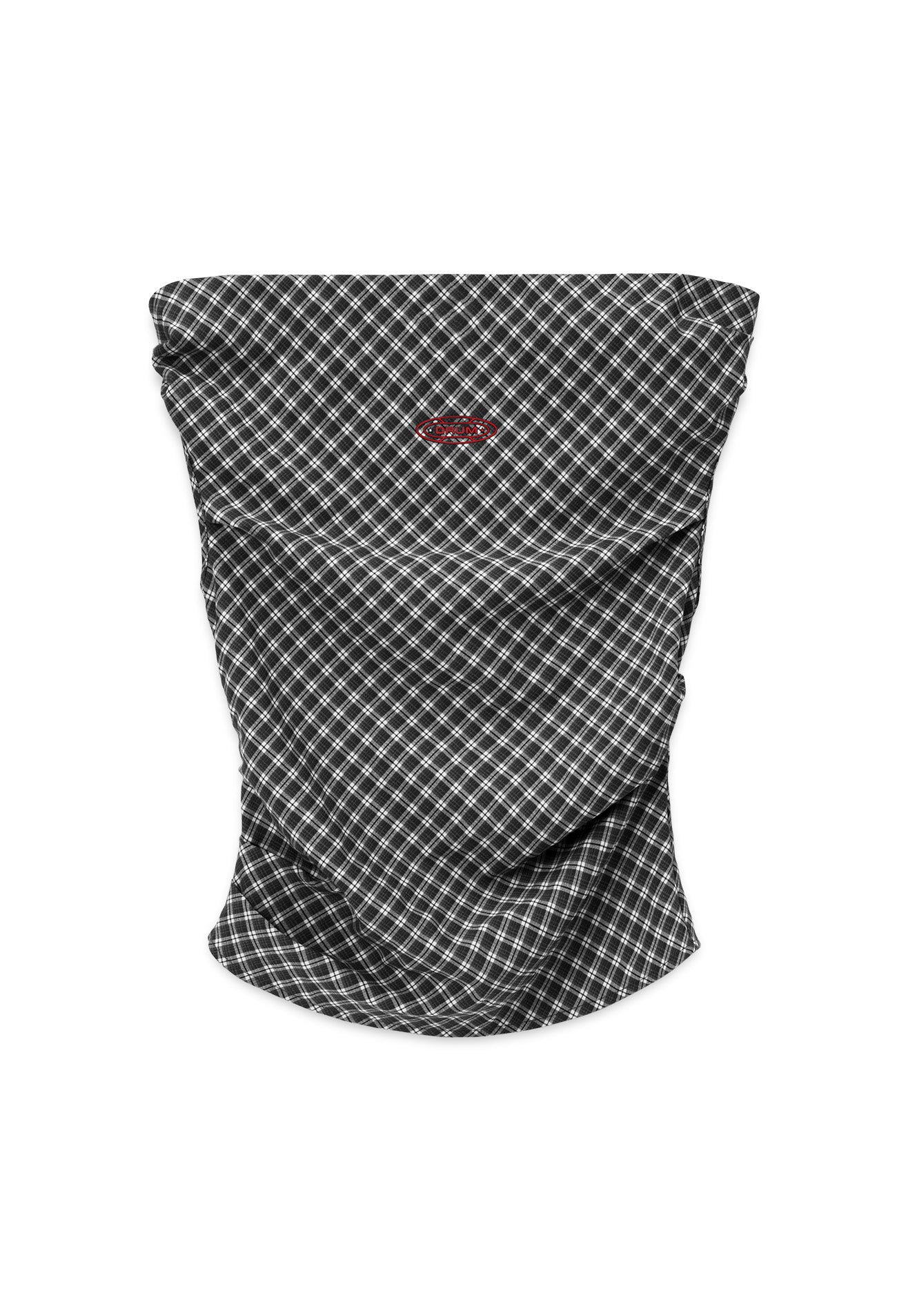 DRUM S. Women Checkmate Edition Off Shoulder Top- Black