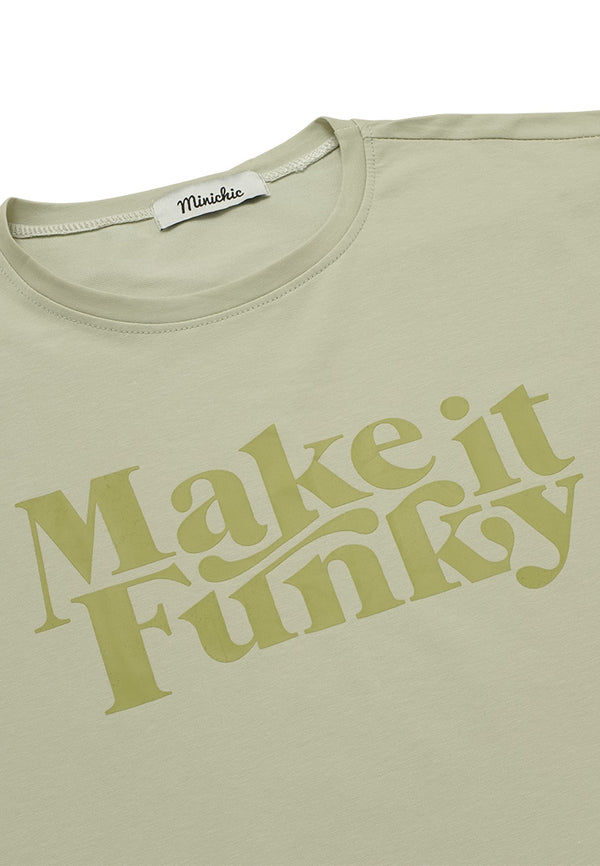 Make It Funky Twin Set Playsuit- Green