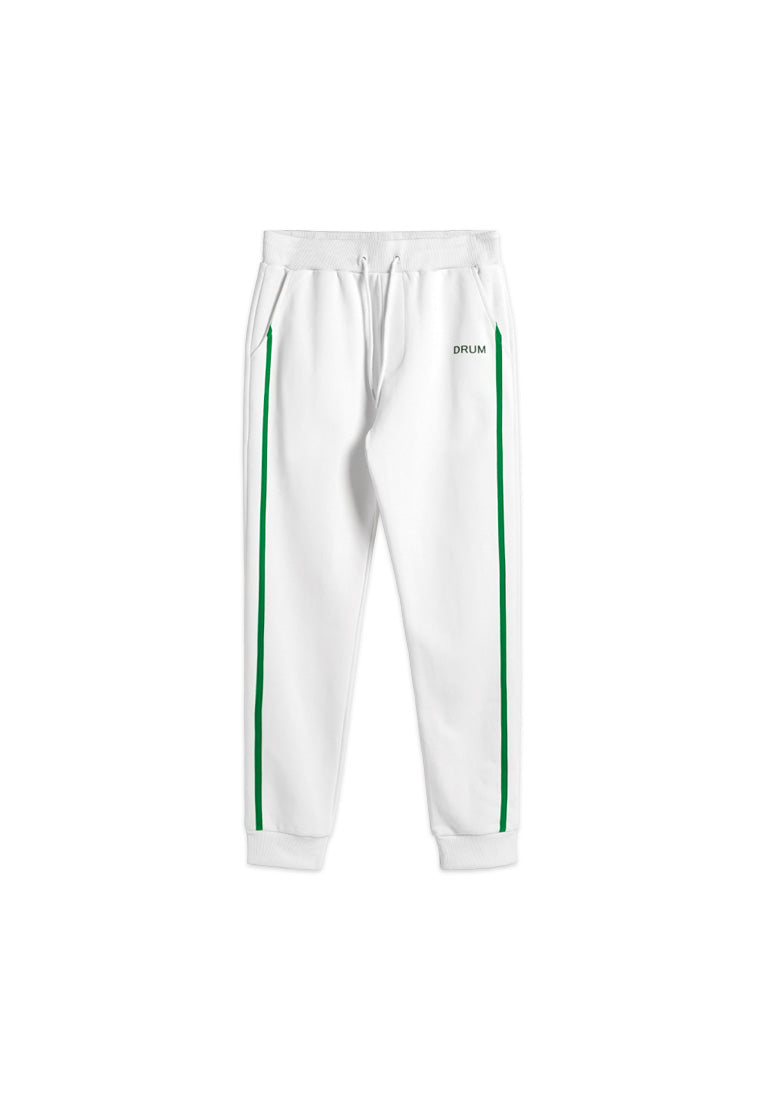 DRUM Select Side Stripe Sweatpants- White