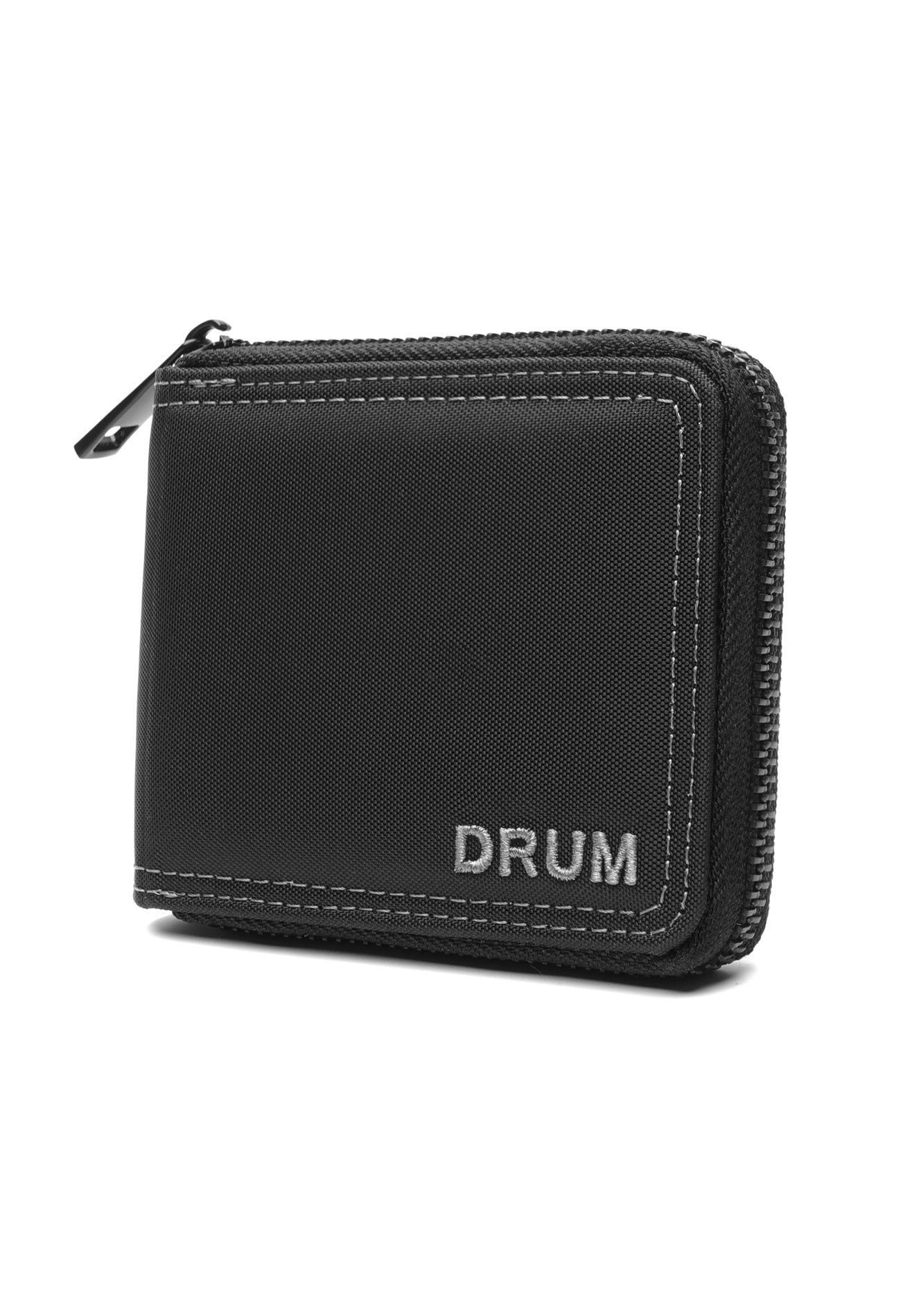 DRUM Zip Wallet- Black